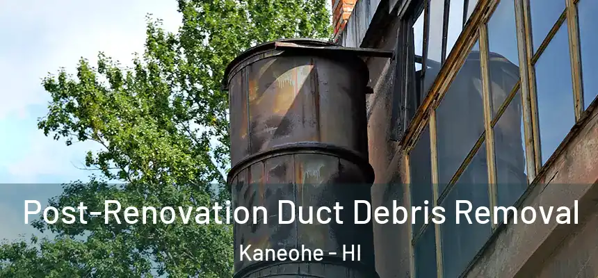 Post-Renovation Duct Debris Removal Kaneohe - HI